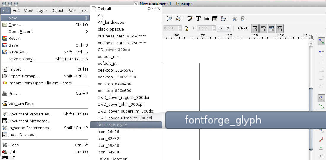 New FontForge_Glyph